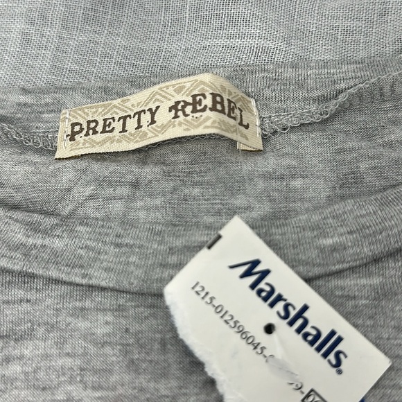 Pretty Rebel women’s large gray tank top new without store tags Rock & Roll - Picture 2 of 7